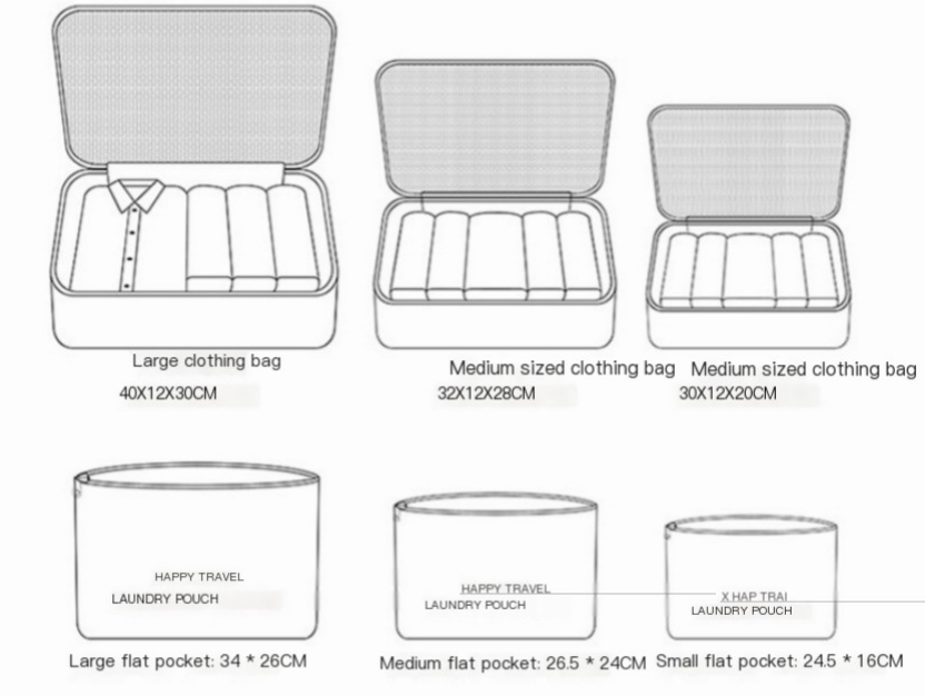 Dluxe Ave. Travel Packing Organizers