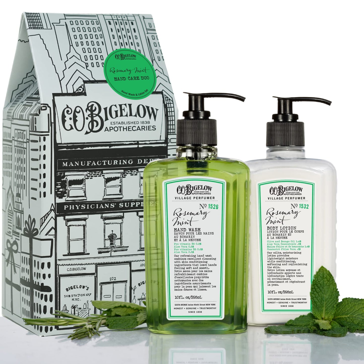 Dluxe Ave. Rosemary Mint Hand Care Duo Hand Soap & Lotion/ 10fl oz Each