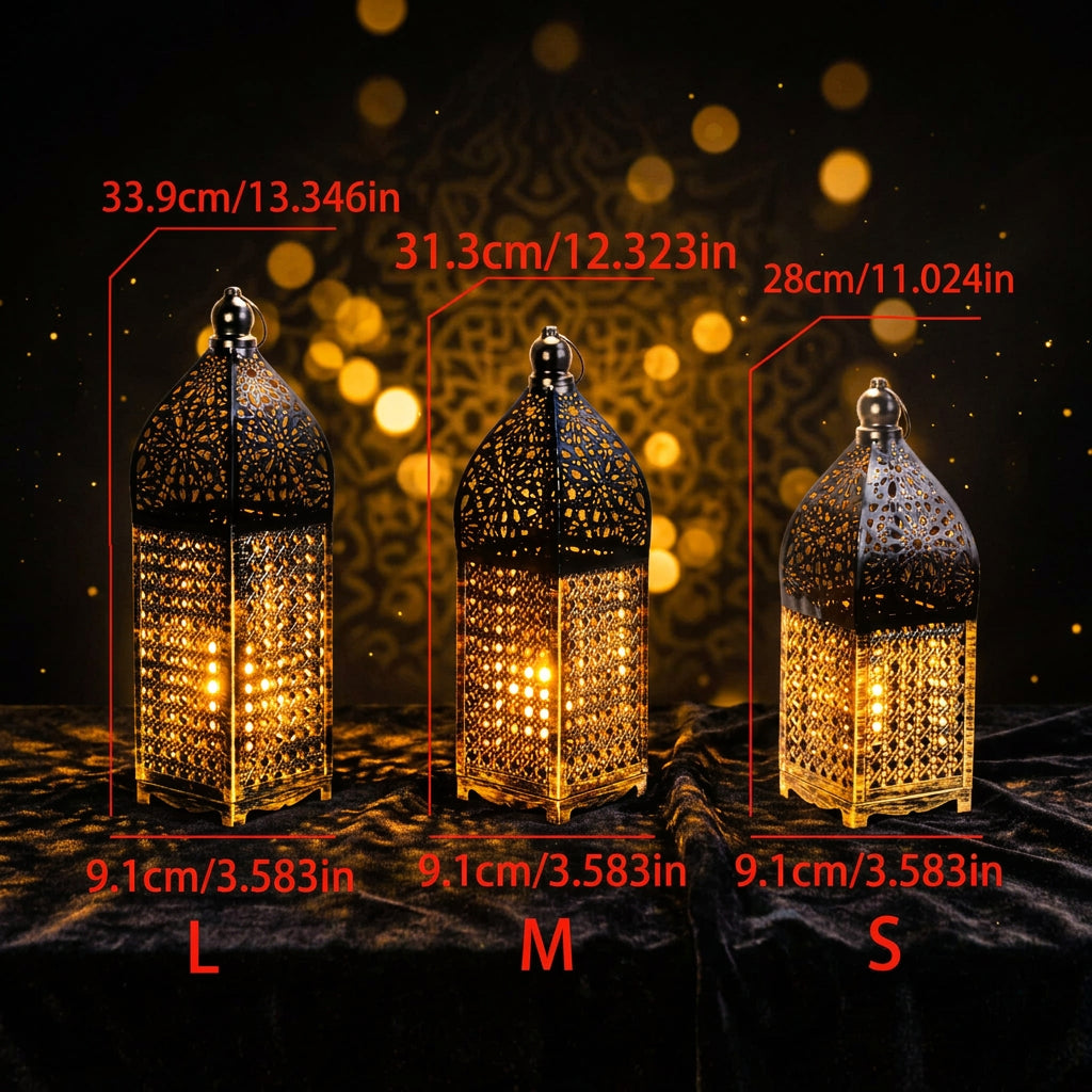 Moroccan Iron Hollow Candle Lantern
