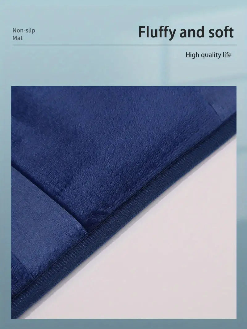 Dluxe Ave. Memory Foam Washable Bath Rug - Soft & Non-Slip