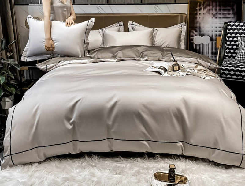 Dluxe Ave. Light Luxury Pure Cotton Four-Piece Set