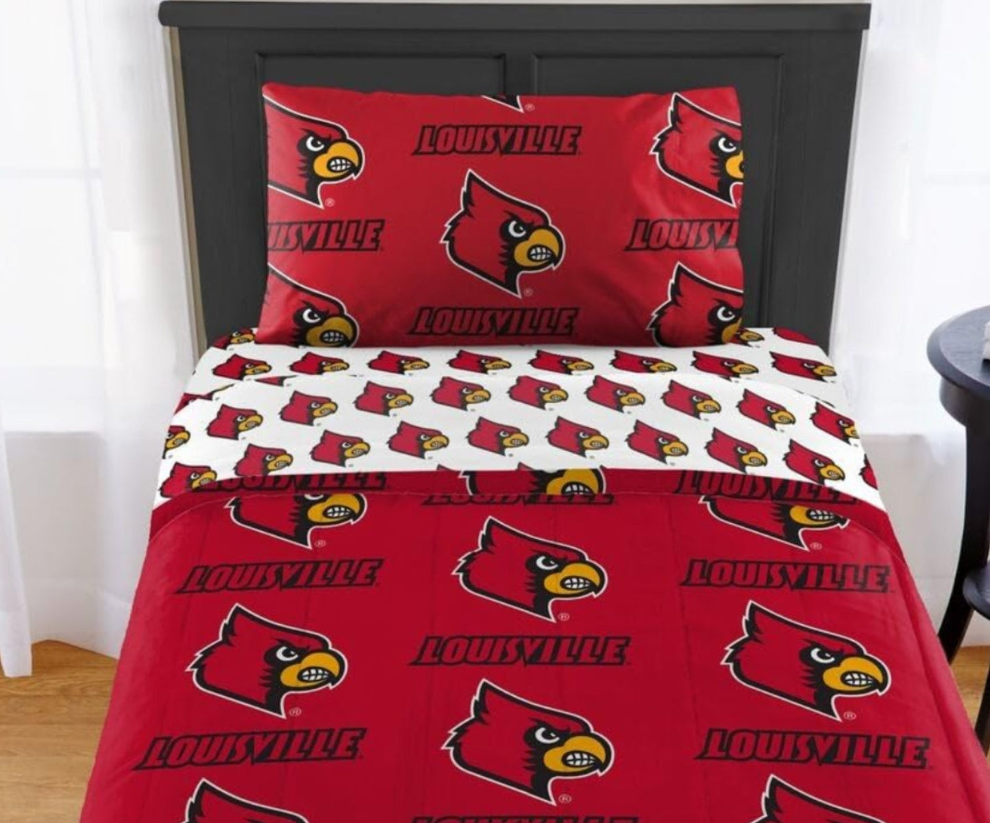 Dluxe Ave. ( TWIN ) NCAA 4 Pcs. Comforter Set