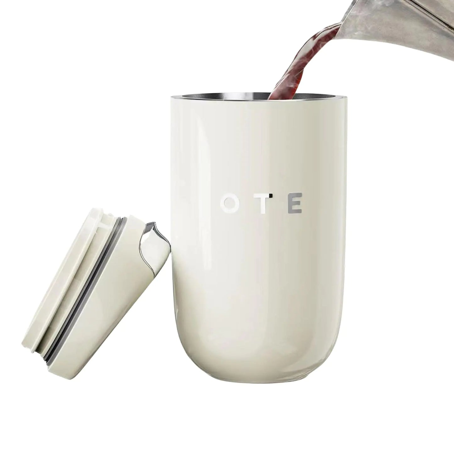 Dluxe Ave. OTE Coffee Cup Travel Mug 12oz/ 350 ML (Beige)