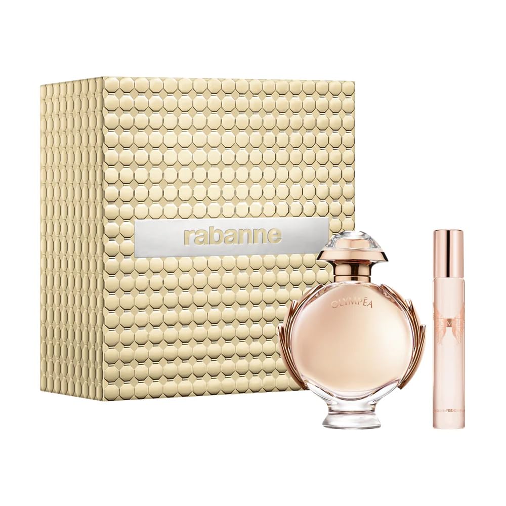 Dluxe Ave. Paco Rabanne Olympea 2-Piece Gift Set For Women (2.7 Oz Eau De Parfum Spray + 0.67 Oz Miniature)