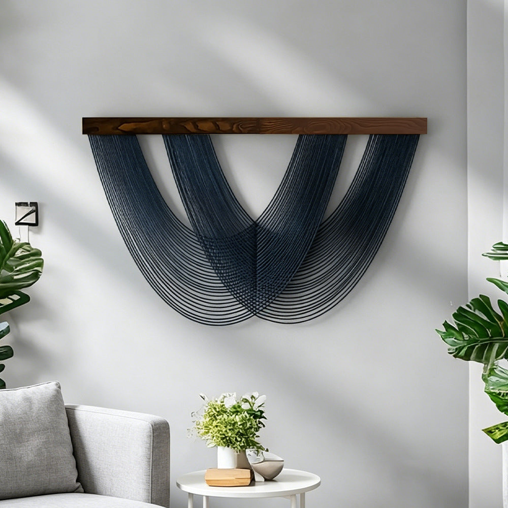Hand-Woven Cotton Rope Tapestry Wall Decor