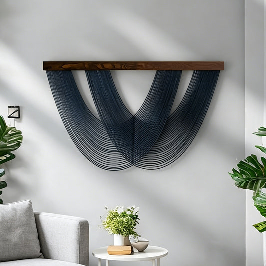 Hand-Woven Cotton Rope Tapestry Wall Decor
