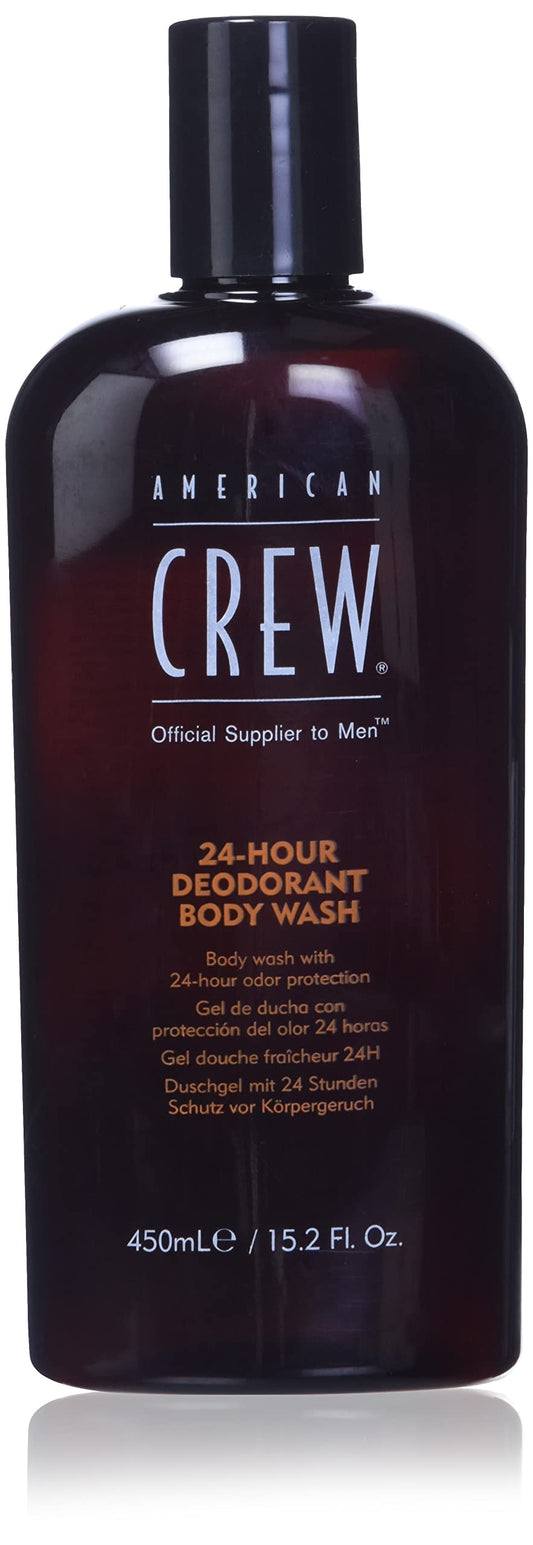 Dluxe Ave. American Crew Mens Body Wash Body Wash with 24 Hour Odor Protection 15.2 Fl Oz