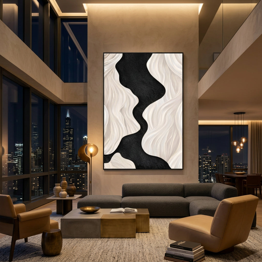Dluxe Ave. Abstract Sofa Background Wall Decorative Painting