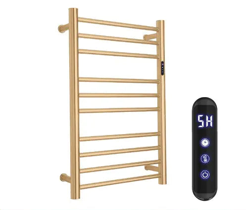 Dluxe Ave. Chrome Heated Towel Rack with Temperature Control (1 pc)