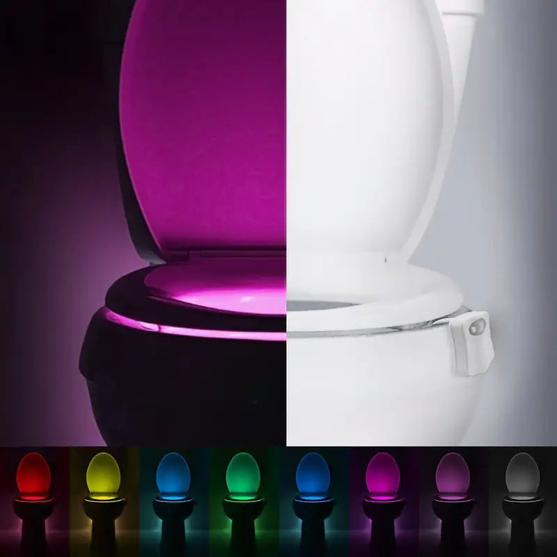 Dluxe Ave. LED Toilet Night Light with PIR Motion Sensor (16 Colors)