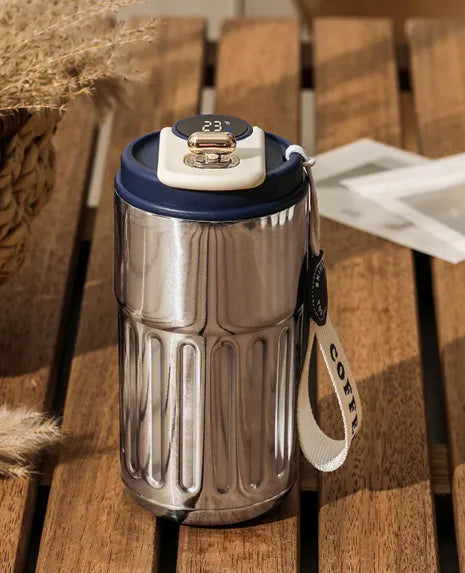 Dluxe Ave. Digital Thermal Bottle/ Portable Coffee Mug/ Stainless Steel/ 450ml