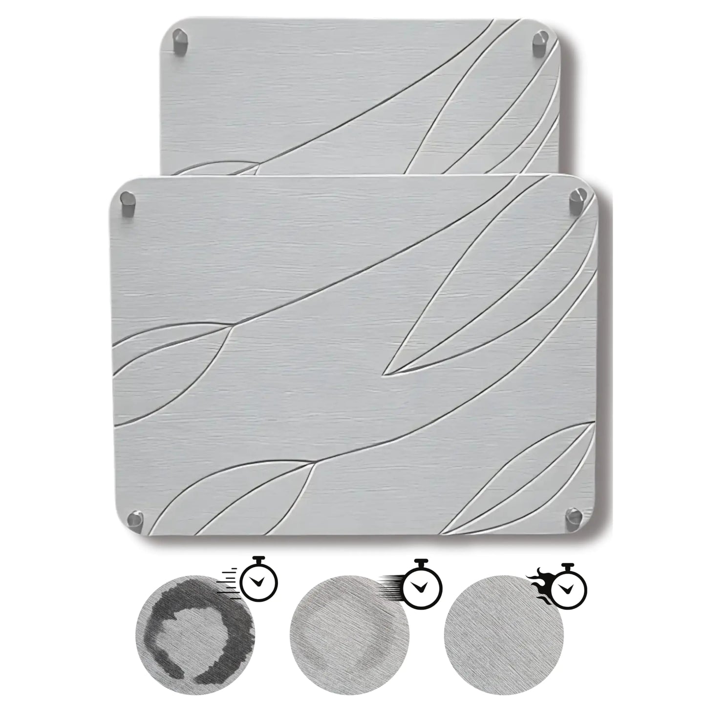Dluxe Ave. Stone Drying Mat for Kitchen Counter/ 2 PCs for Kitchen