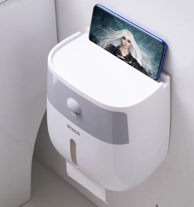 Dluxe Ave. Creative Waterproof Toilet Paper Holder and Tissue Rack