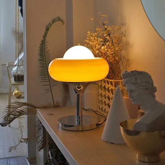 Dluxe Ave. Bauhaus Glass Table Lamp with Eye Protection Lighting