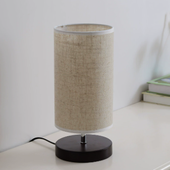 Nordic Wood Table Lamp with Linen Shade