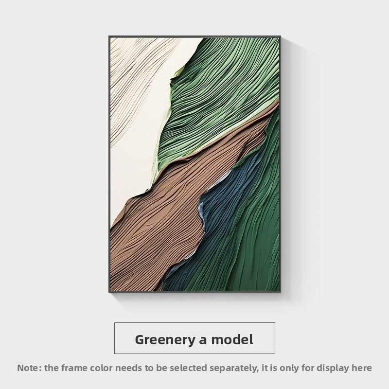Green abstract decorative painting