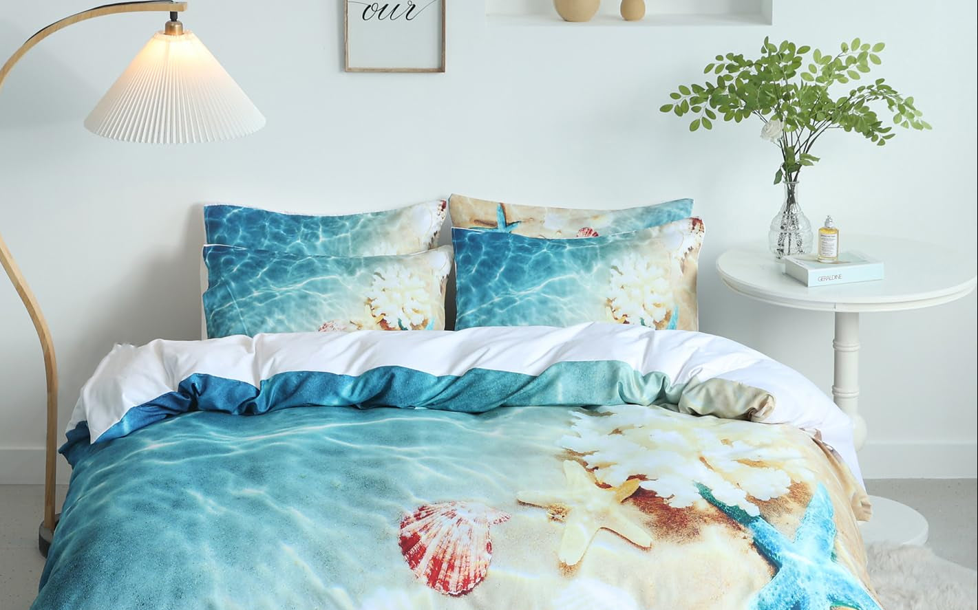 Dluxe Ave. ( QUEEN ) 3 Pcs { DUVET COVER} Bedding set