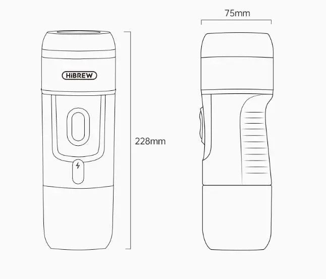 Dluxe Ave. Mini Handheld Fully Automatic Coffee Maker