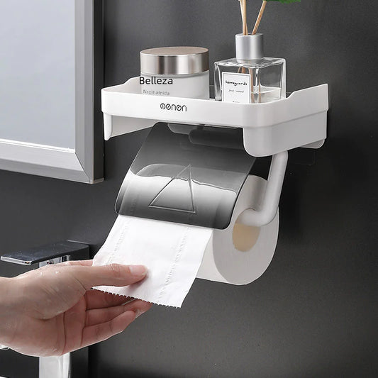 Dluxe Ave. Waterproof Plastic Toilet Paper and Towel Holder