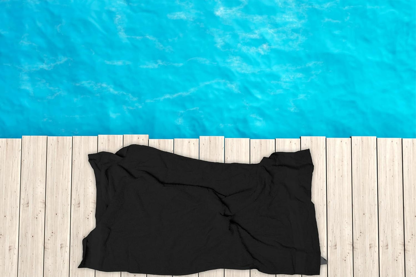 Dluxe Ave. 100% Cotton Bath Towels/ Soft Highly Absorbent Towels (Black)