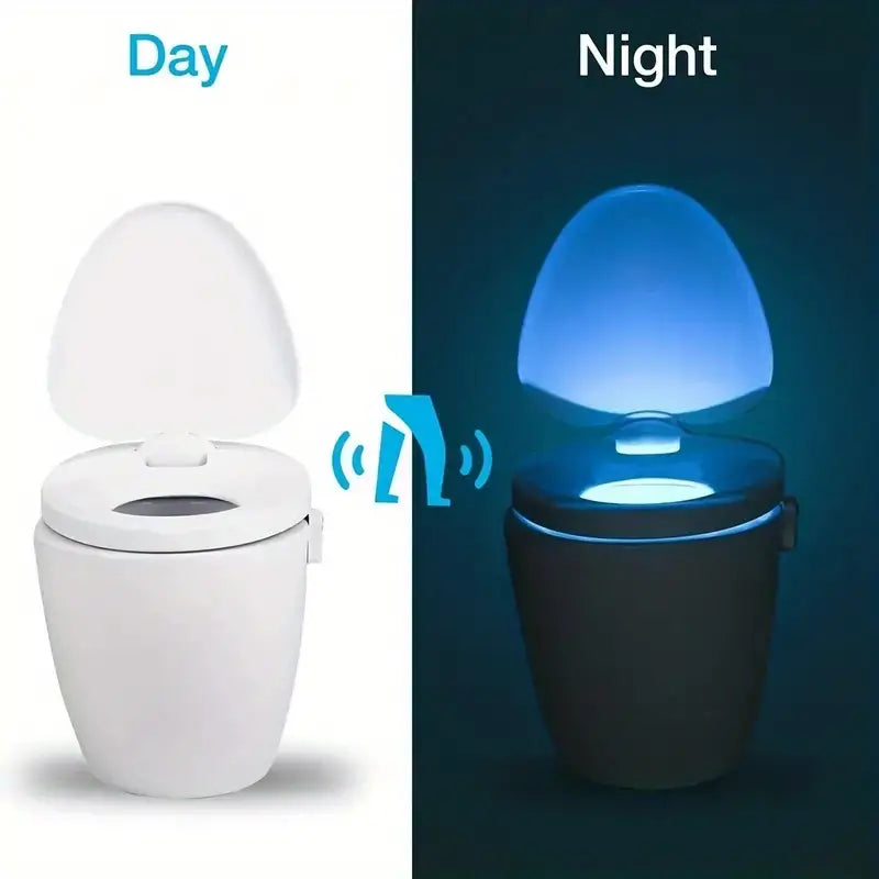 Dluxe Ave. LED Toilet Night Light with Motion Sensor and 8 Colors