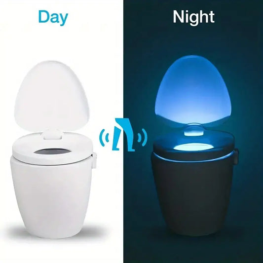 Dluxe Ave. LED Toilet Night Light with Motion Sensor and 8 Colors