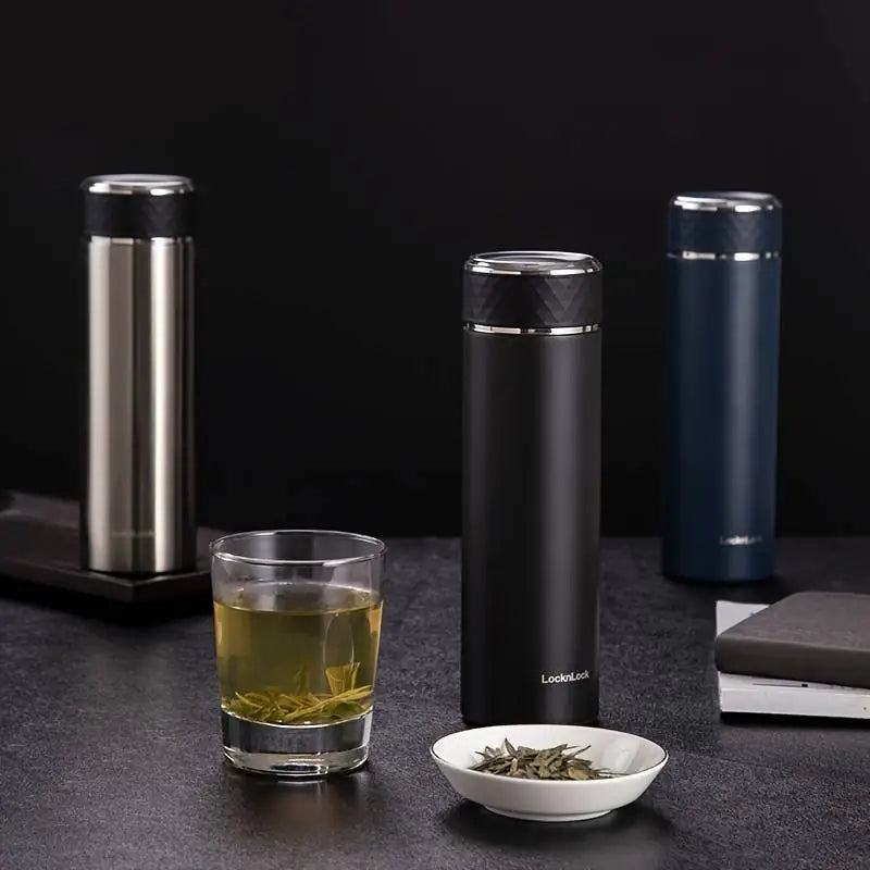 Dluxe Ave. Lock&Lock Thermal Coffee Bottle, 450ml Stainless Steel