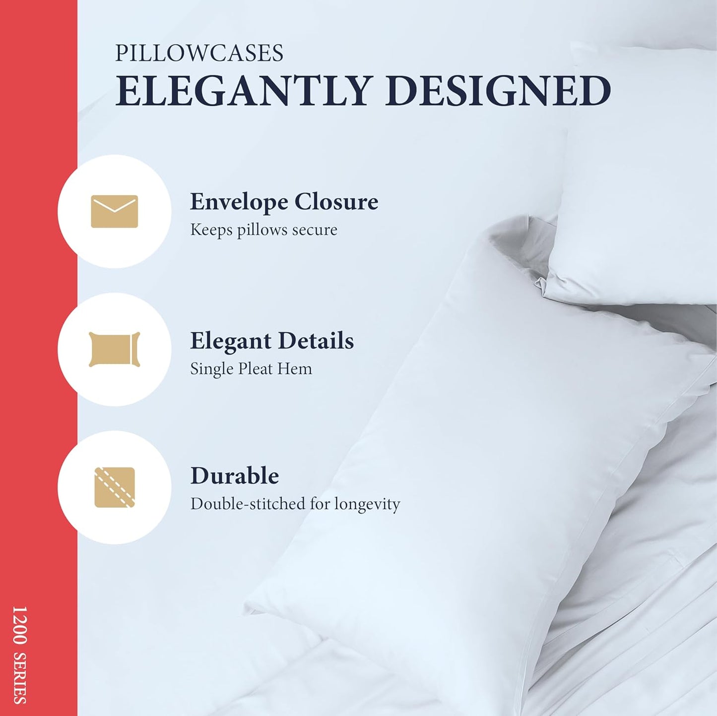 Dluxe Ave. ( CALI./ KING ) 4 Pcs 100% Egyptian Cotton Sheets/ Light Blue