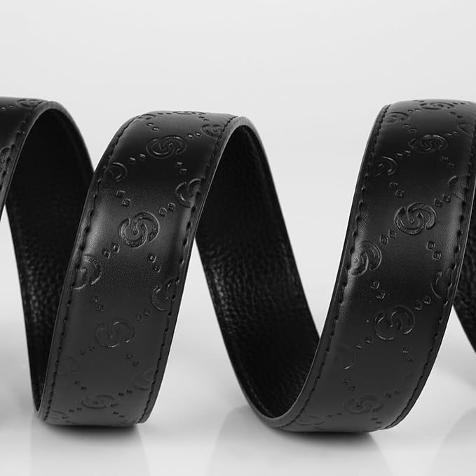 Dluxe Ave. Men Leather Belt Business/ Black