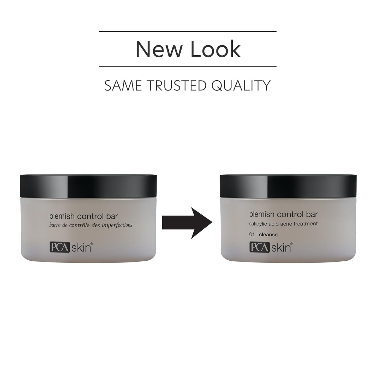 Dluxe Ave. PCA SKIN Blemish Control Acne Cleanser Bar with 2% Salicylic Acid Acne Wash for Face and Body 3.2 fl oz Jar