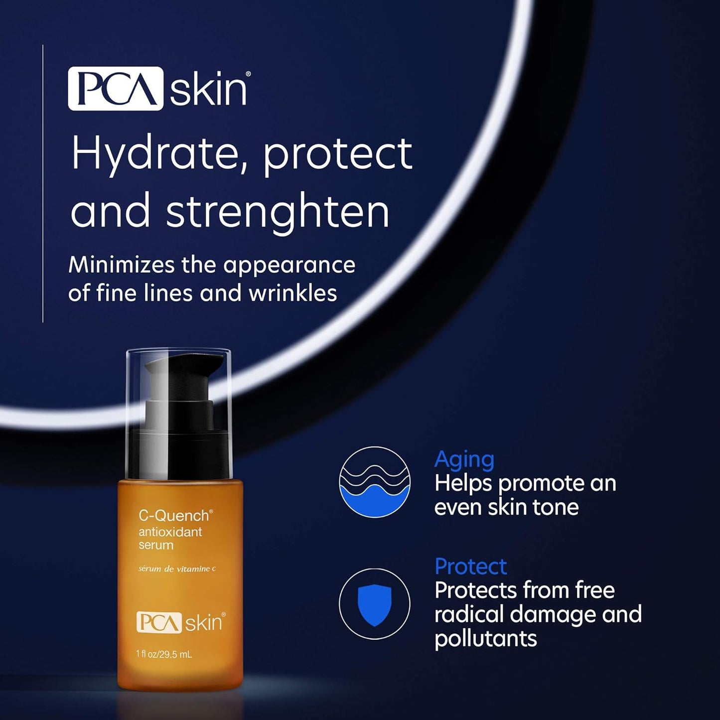 Dluxe Ave. PCA SKIN Vitamin C Quench Antioxidant Protective Face Serum 1 fl oz