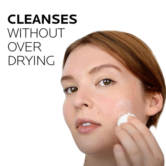Dluxe Ave. La Roche-Posay Toleriane Dermo Face Cleanser for Face & Eyes Gentle Face Wash and Makeup Remover Milky Texture Fragrance Free Preservative Free