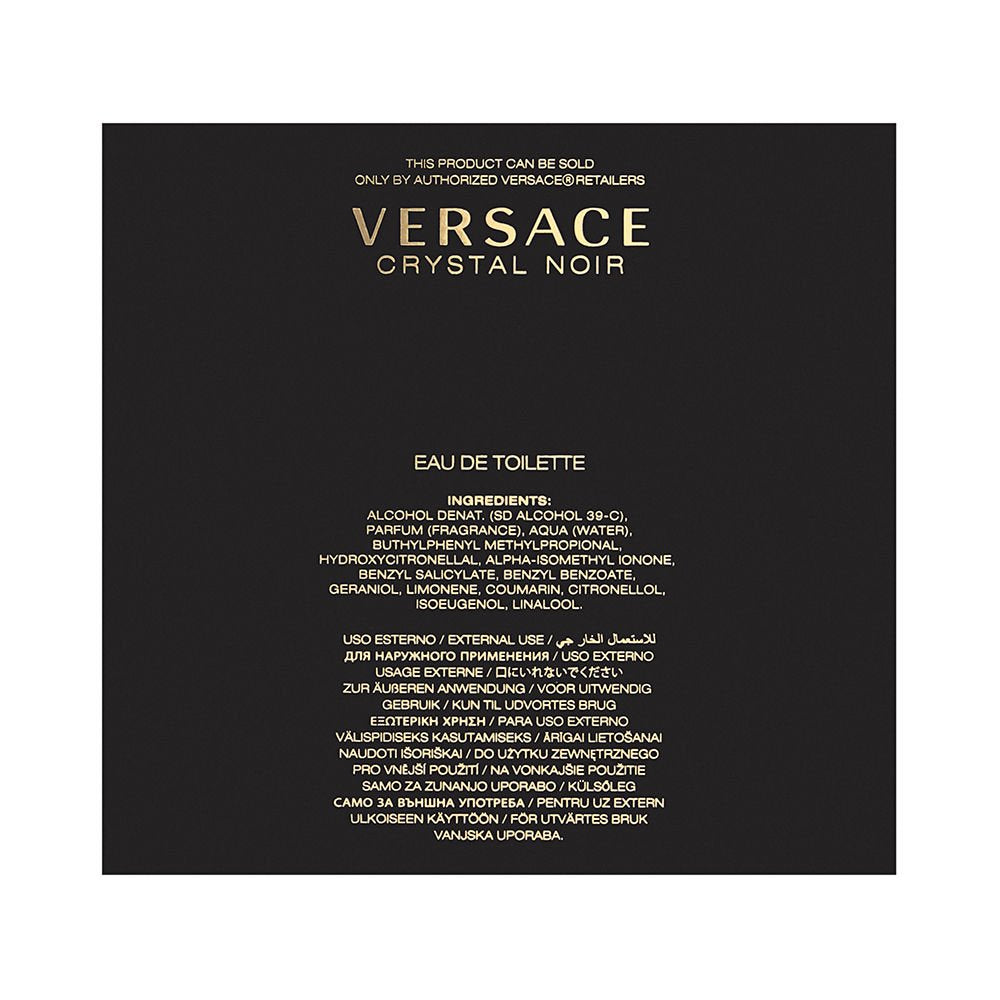 Dluxe Ave. Versace Crystal Noir by Versace for Women 1.7 oz Eau de Toilette Spray