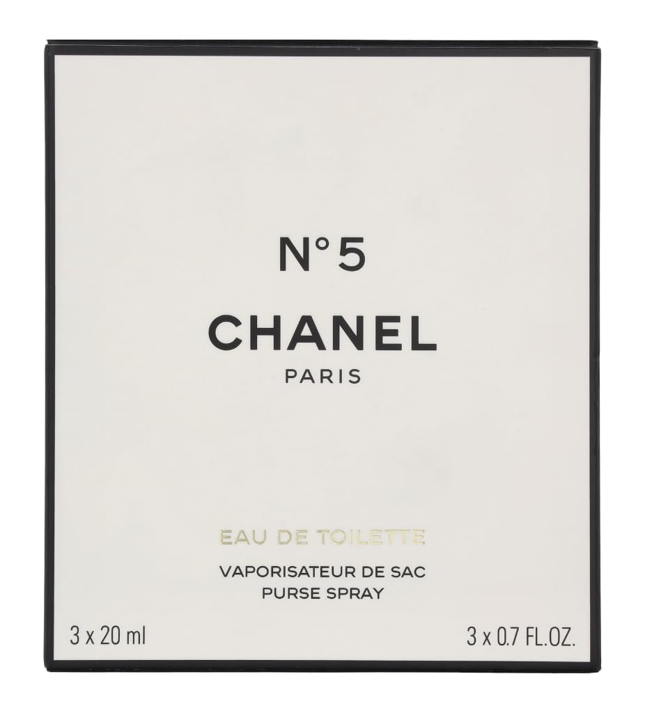 Dluxe Ave. No. 5 by Chanel for Women Set (Eau De Toilette Spray 0.7 Ounce Two Eau De Toilette Refills 0.7 Ounce Each)