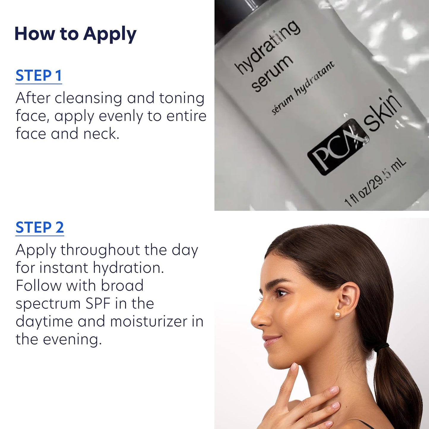 Dluxe Ave. PCA SKIN Hydrating Serum Sensitive Skin Face Moisturizer Gently Nourishes and Hydrates Sensitive Skin 1 fl oz Pump
