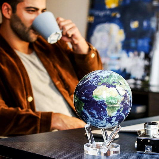 Dluxe Ave. Globe Earth with Clouds 4.5"
