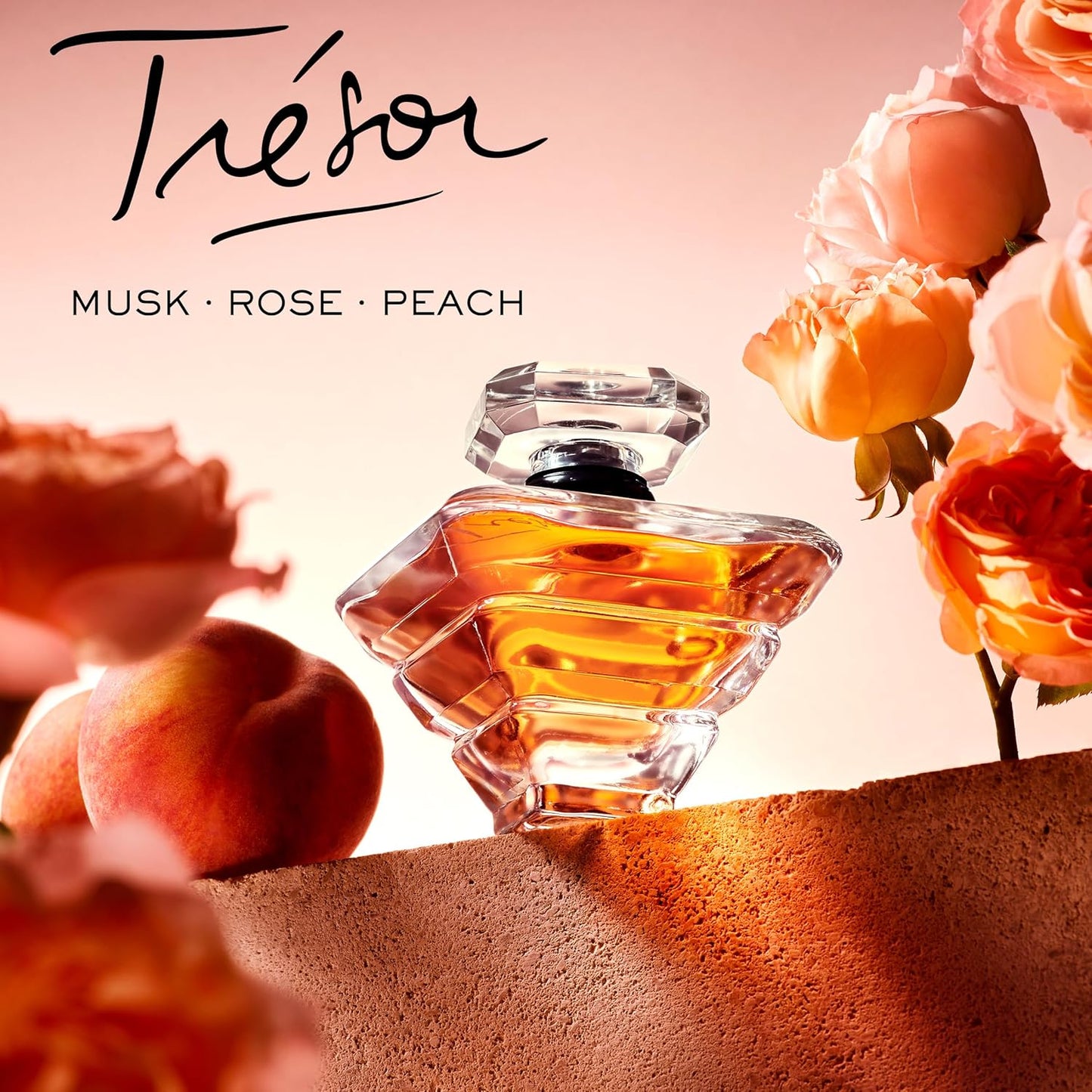 Dluxe Ave. Lancôme Trésor Eau de Parfum - Long Lasting Fragrance with Notes of Rose Lilac Peach & Apricot Blossom - Elegant & Romantic Womens Perfume - 1.7 Fl Oz