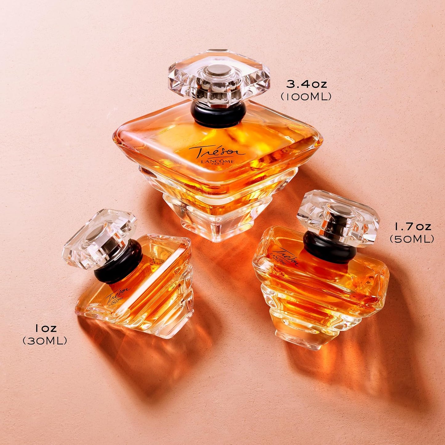 Dluxe Ave. Lancôme Trésor Eau de Parfum - Long Lasting Fragrance with Notes of Rose Lilac Peach & Apricot Blossom - Elegant & Romantic Womens Perfume - 1.7 Fl Oz