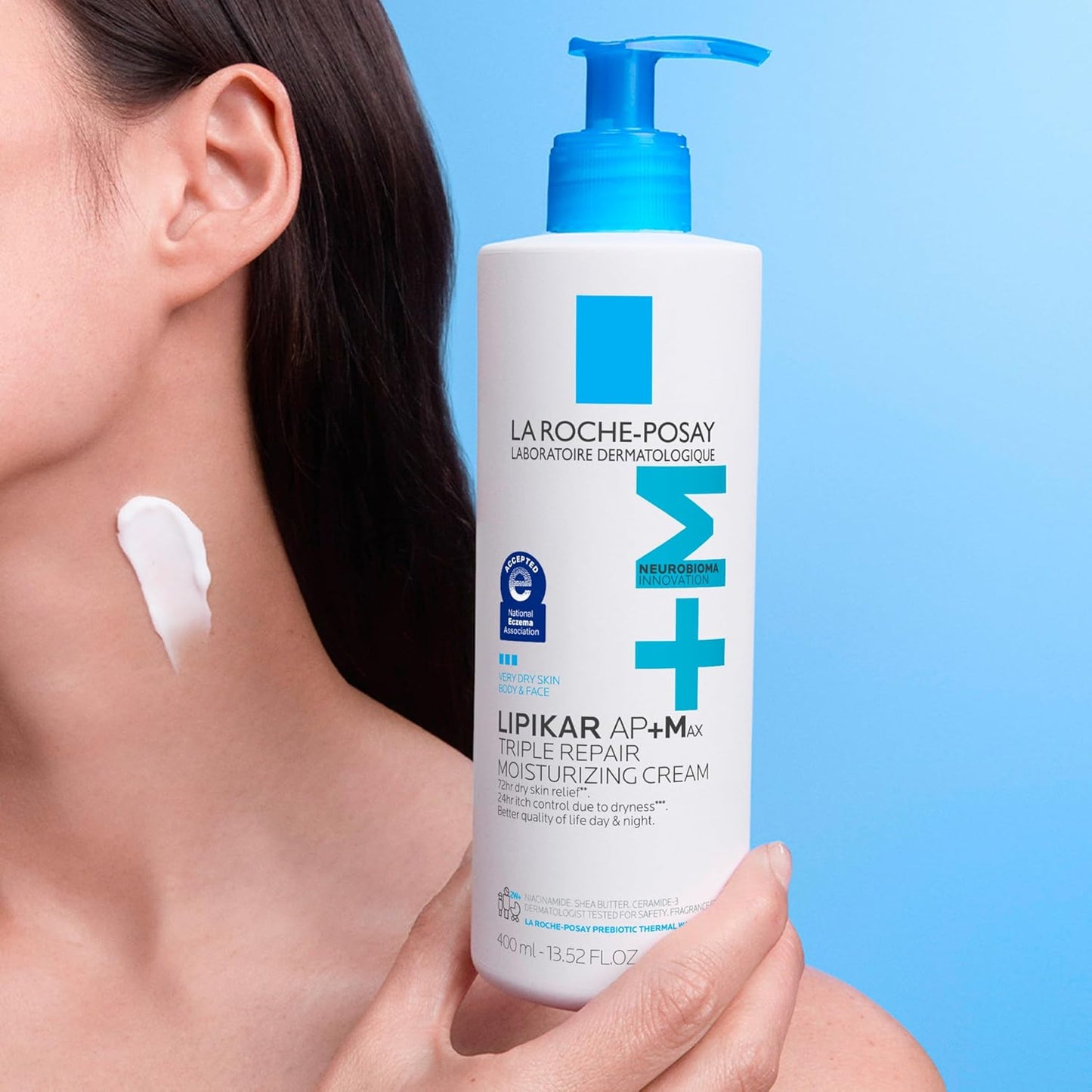 Dluxe Ave. La Roche-Posay Lipikar AP+ Triple Repair Moisturizing Cream Face & Body Lotion For Dry Skin Shea Butter & Niacinamide Moisturizer Gentle Face & Body Cream For Dry Rough & Sensitive Skin