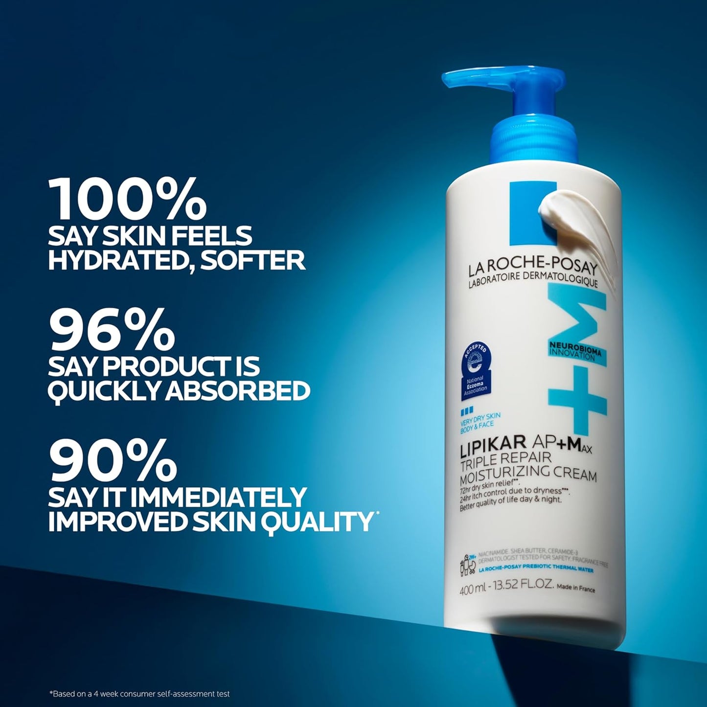 Dluxe Ave. La Roche-Posay Lipikar AP+ Triple Repair Moisturizing Cream Face & Body Lotion For Dry Skin Shea Butter & Niacinamide Moisturizer Gentle Face & Body Cream For Dry Rough & Sensitive Skin
