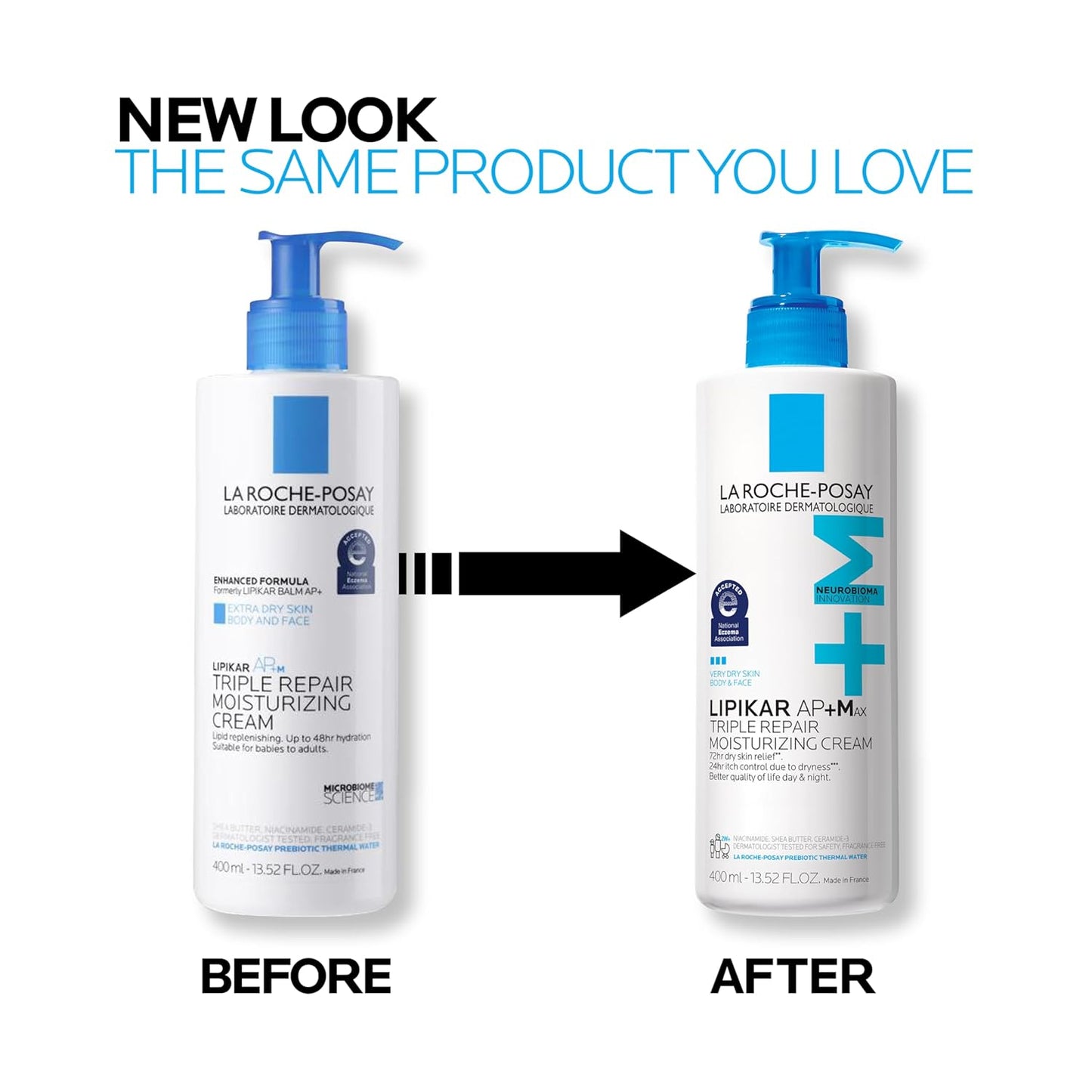 Dluxe Ave. La Roche-Posay Lipikar AP+ Triple Repair Moisturizing Cream Face & Body Lotion For Dry Skin Shea Butter & Niacinamide Moisturizer Gentle Face & Body Cream For Dry Rough & Sensitive Skin
