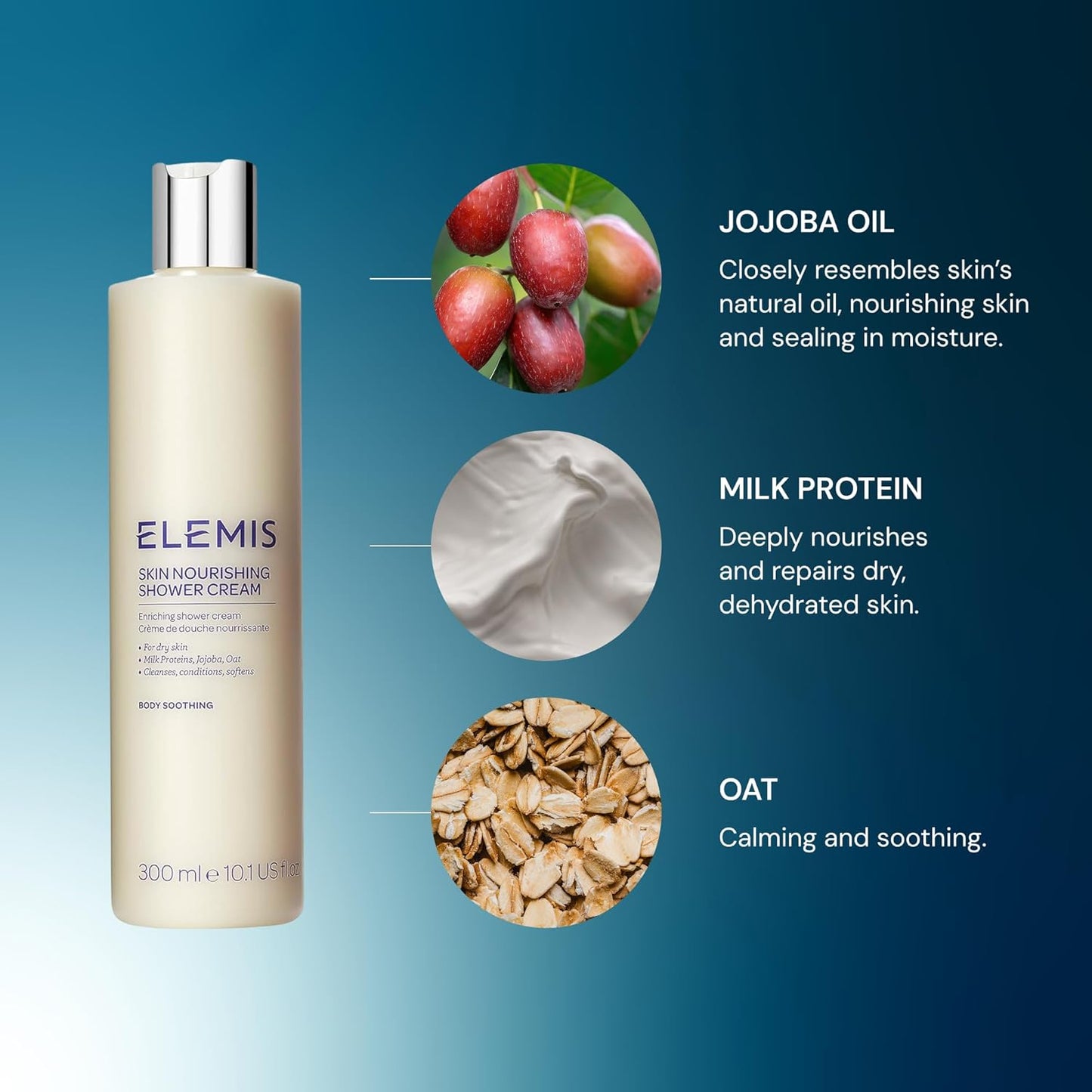 Dluxe Ave. ELEMIS Skin Nourishing Shower Cream; Enriching Shower Cream 10.1 Fl Oz