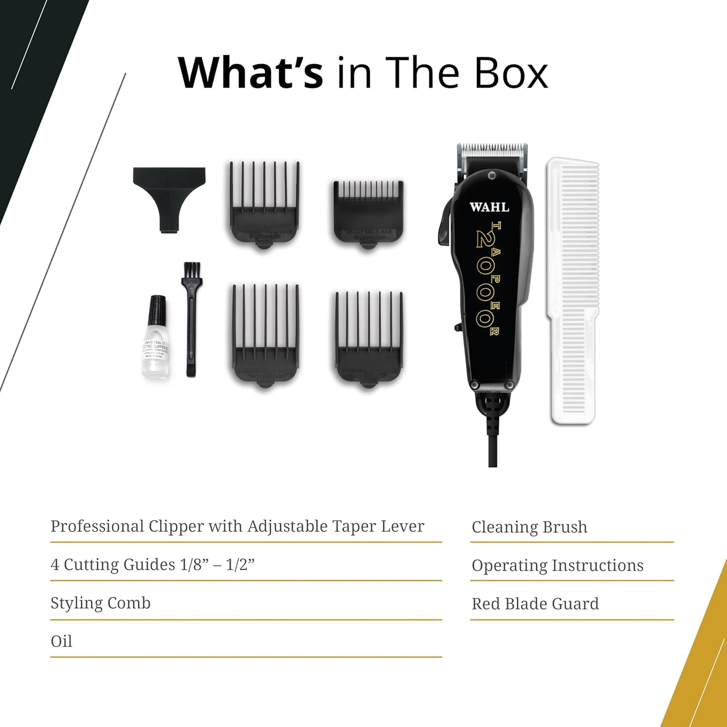 Dluxe Ave. Professional Taper 2000 Clipper/ Black