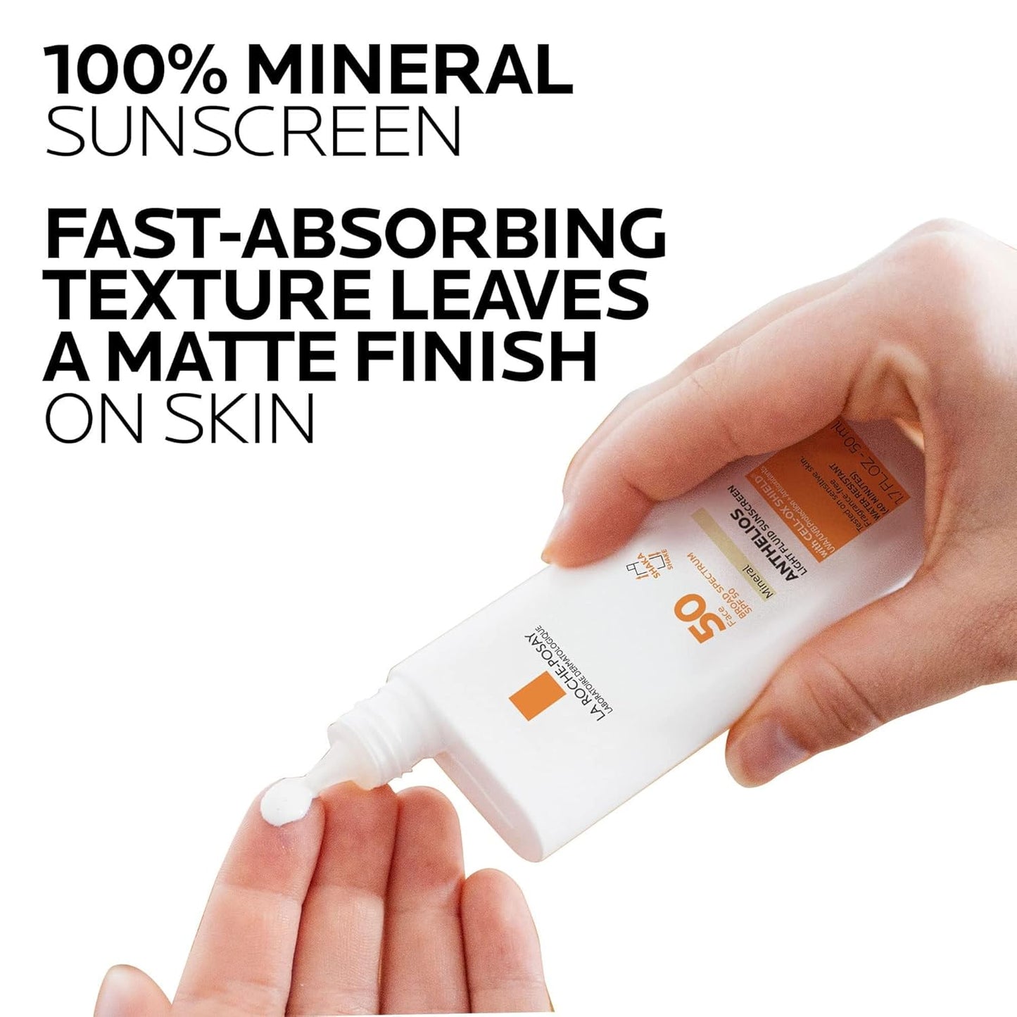 Dluxe Ave. La Roche-Posay Anthelios Mineral Ultra-Light Face Sunscreen SPF 50 Zinc Oxide Sunscreen for Face 100% Mineral Sunblock Oil Free Sunscreen for Sensitive Skin Daily Sun Protection