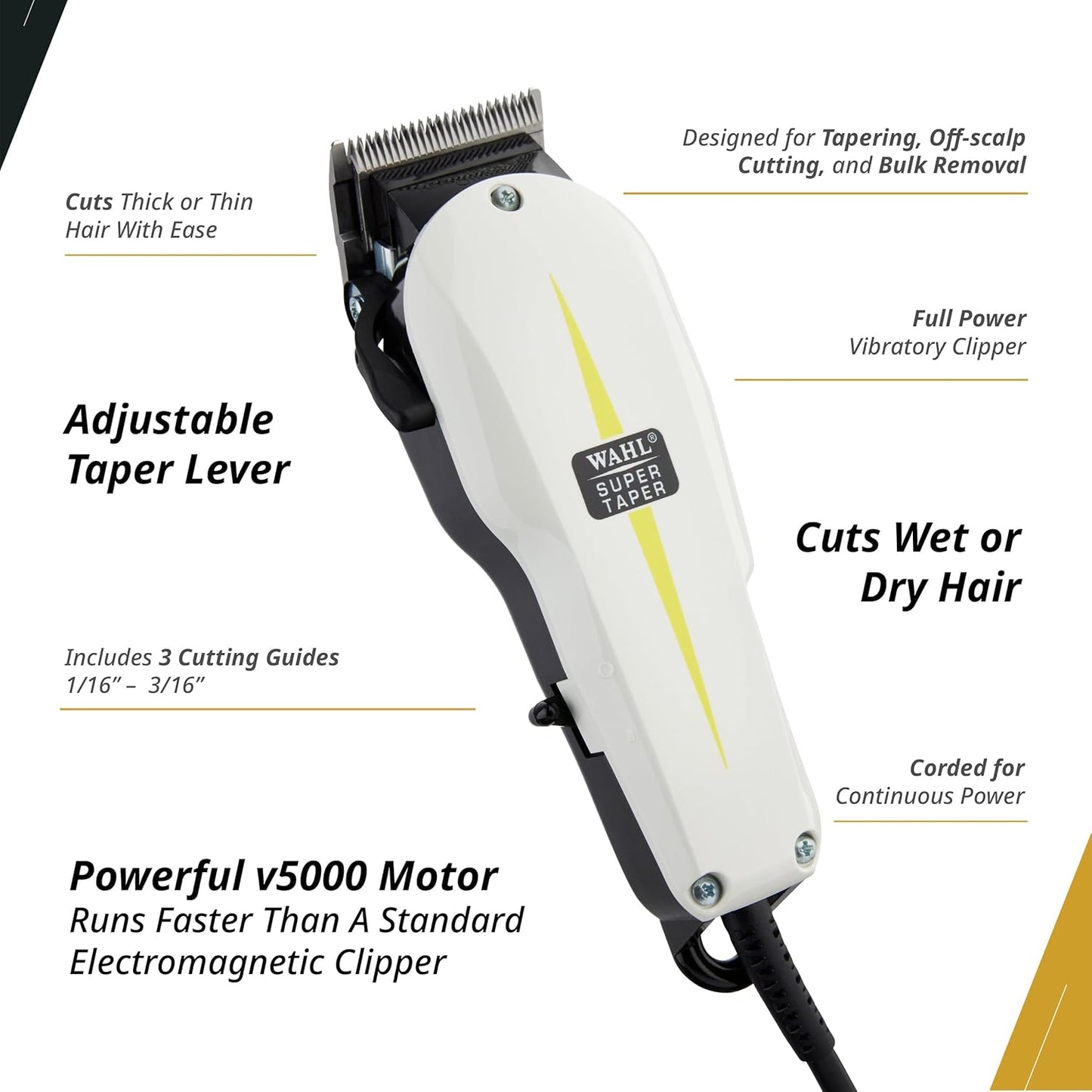 Dluxe Ave. Professional Super Taper Clipper/ Silver