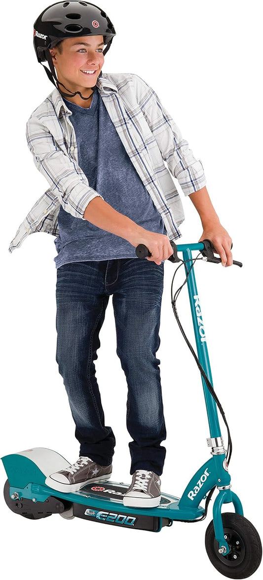 Dluxe Ave.  Razor E200 Electric Scooter for Kids Ages 13+/ 8" Pneumatic Tires/ 200-Watt Motor Up to 12 mph