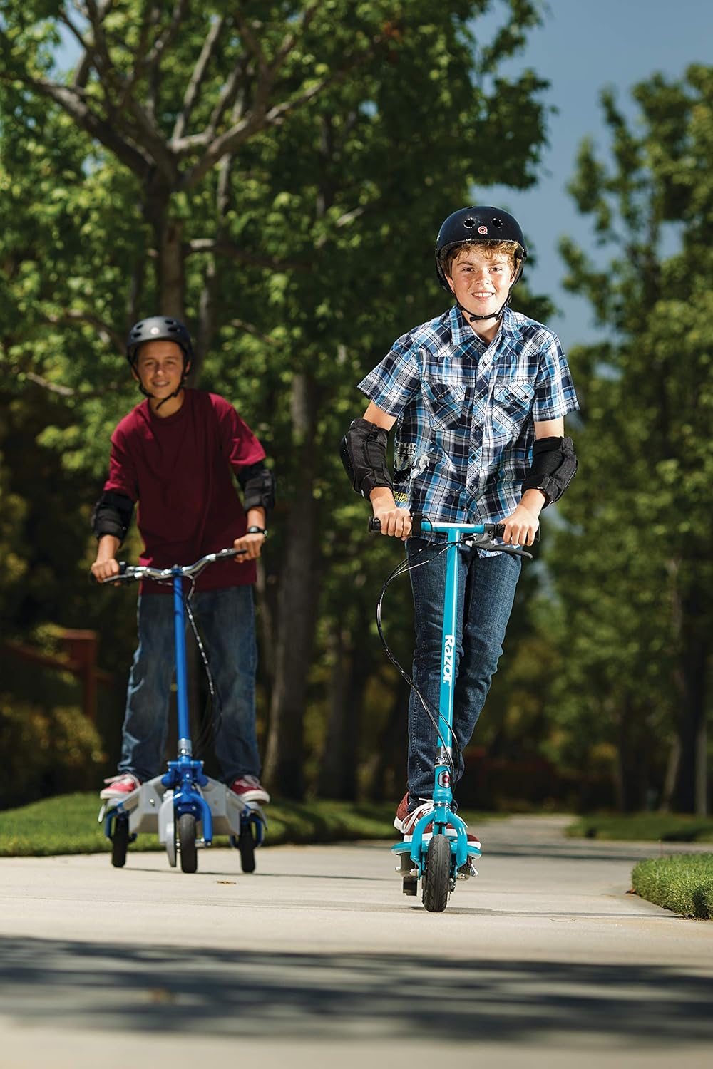 Dluxe Ave Razor E200 Electric Scooter for Kids Ages 13+ - 8" Pneumatic Tires 200-Watt Motor Up to 12 mph and 40 min of Ride Time For Riders up to 154 lbs
