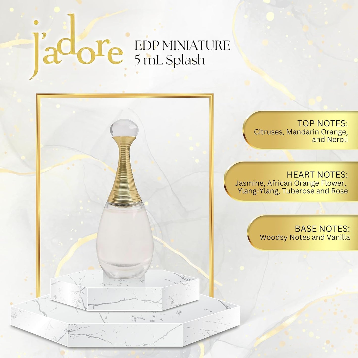 Dluxe Ave. Jadore by Christian Dior Perfume for Women EDP Mini Splash 5 ml