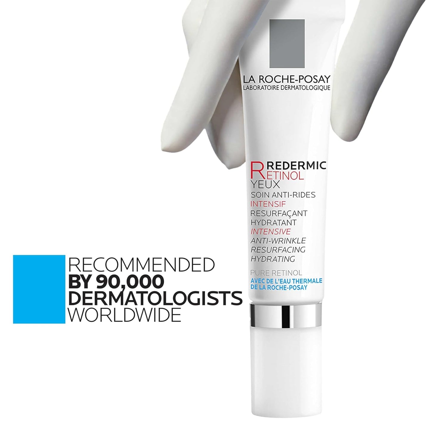 Dluxe Ave. La Roche-Posay Redermic R Eyes Retinol Eye Cream Anti-Aging Eye Cream to Reduce Wrinkles and Dark Circles With Pure Retinol and Caffeine 0.5 Fl Oz (Pack of 1)
