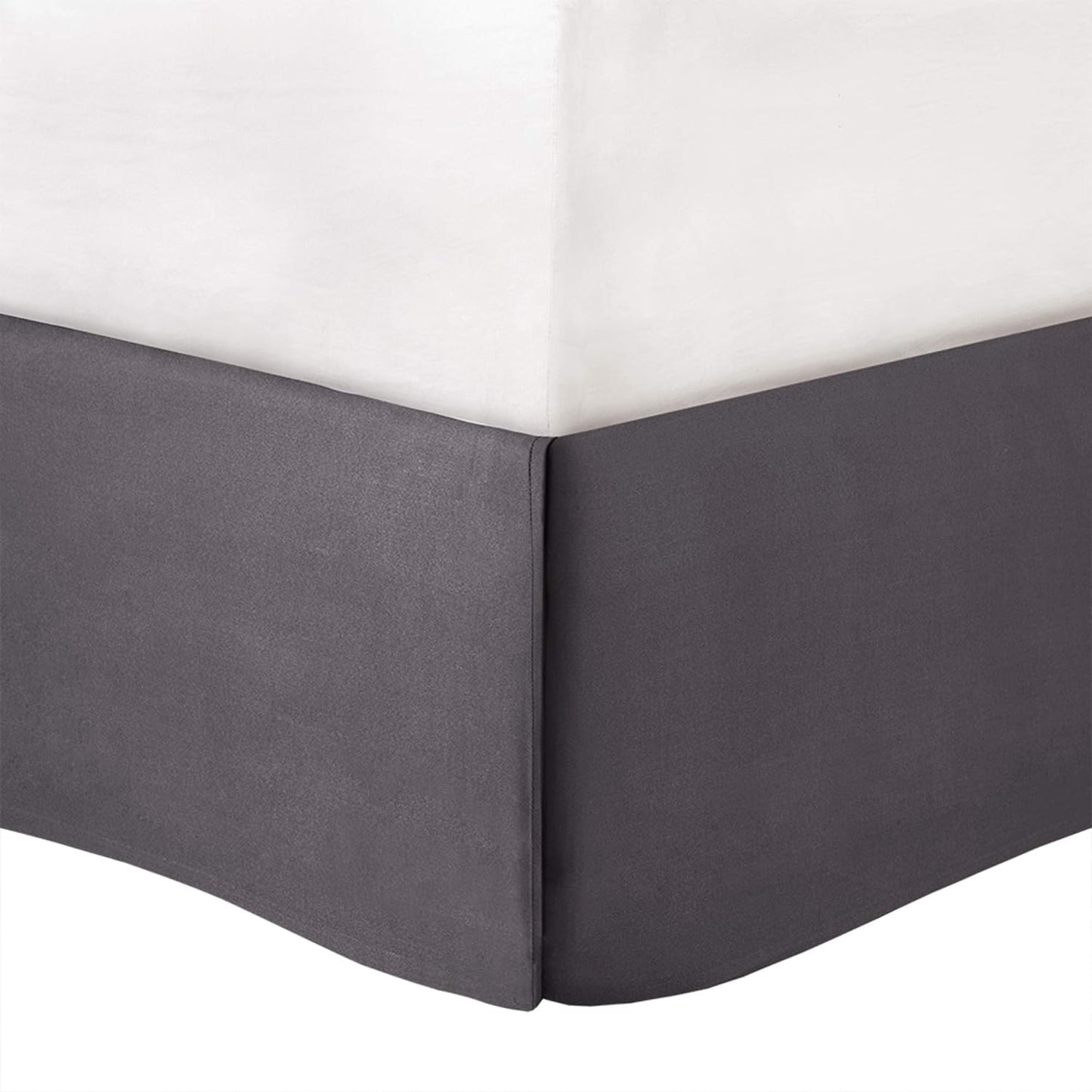 Dluxe Ave. (  CALI./ KING) 7 Pcs Vienna Sateen Cotton Comforter Set/ for All Season Down Alternative/ Grey